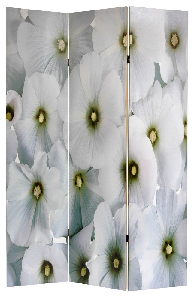 6' Tall Floral Double Sided Room Divider