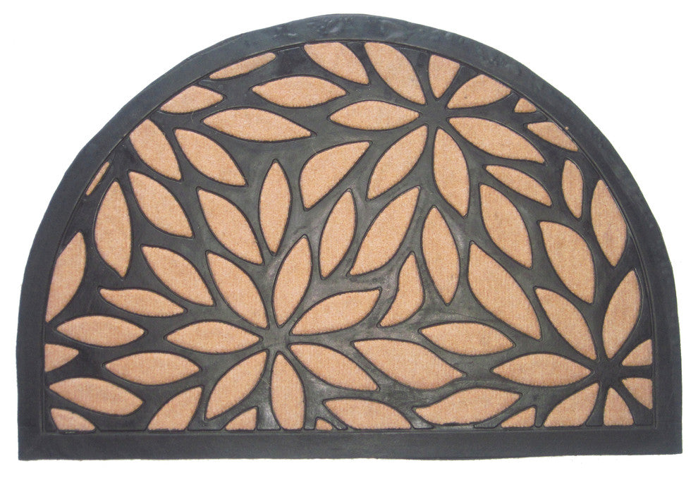 Brown Petals Half Round