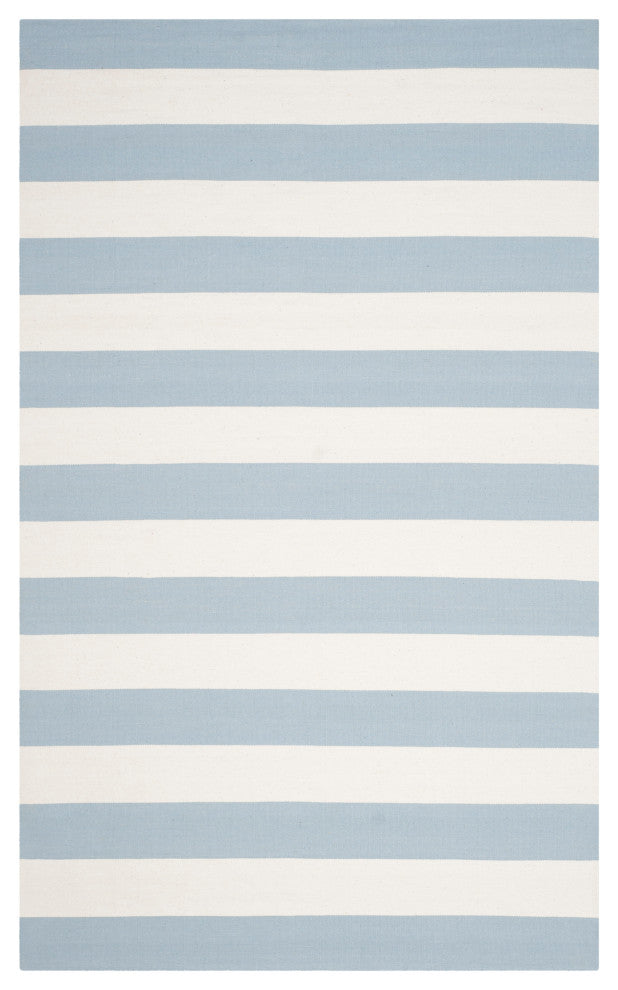 Safavieh Montauk Collection MTK712K Rug, Sky Blue/Ivory, 10' x 14'