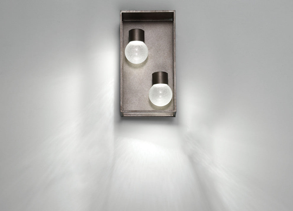 2 Light Industrial Outdoor Wall Light