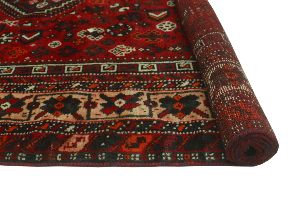 Fine Vintage Distressed Loy Red Rug
