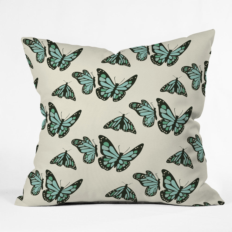 Morgan Kendall Monarch Butterflies Outdoor Throw Pillow, Medium
