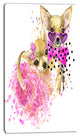 Lovely Sweet Dog Watercolor, Abstract Canvas Art Print, 16"x32"