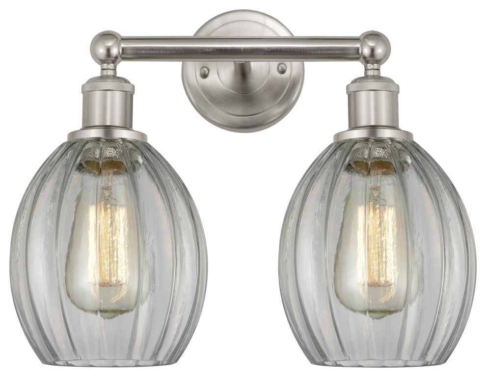 Innovations 616-2W-SN-G82 Eaton 2 Light Bath Vanity Light, Brushed Satin Nickel