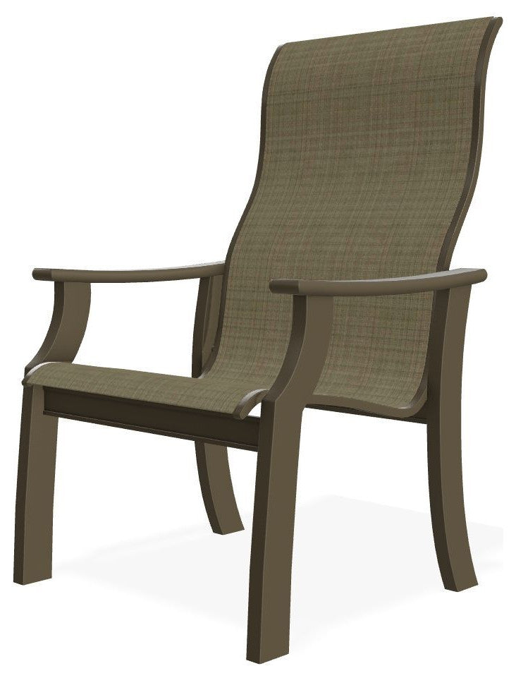 St. Catherine Sling Outdoor Armchair, Elevation Stone/Beachwood
