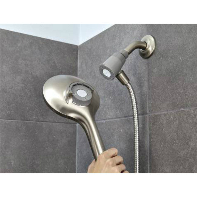 MoenÂ® 26112SRN Engage 6-function Spray Head Hand Held Showerhead, Brush Nickel