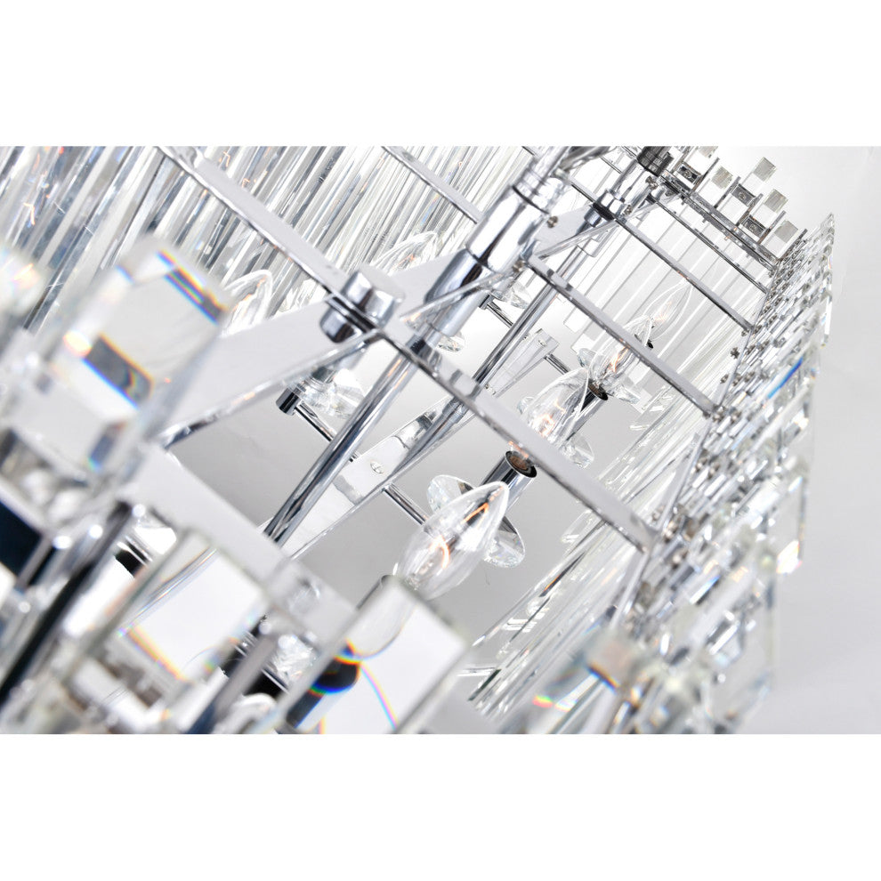 Henrietta 10 Light Chandelier With Chrome Finish