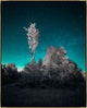 24x30 Here and Elsewhere X, Framed Artwork, Gold