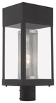 Contemporary Black Outdoor Post Top Lantern