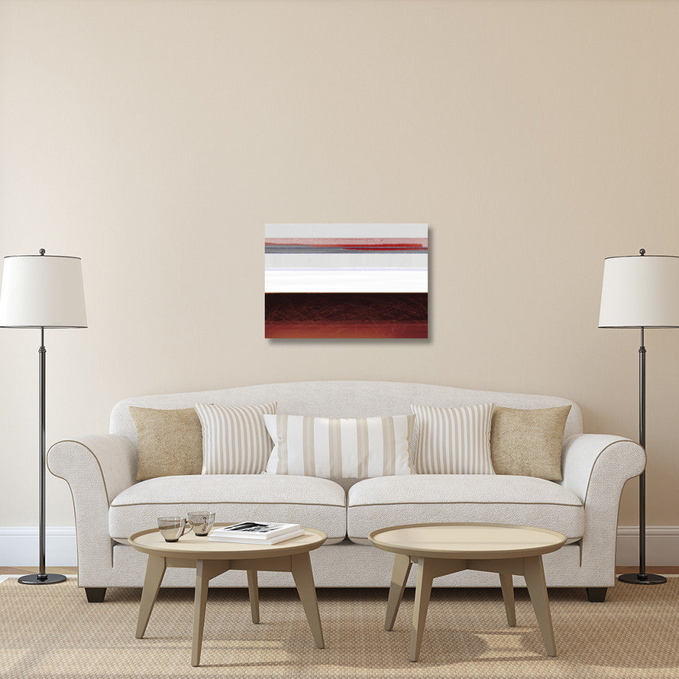 "Abstract Brown And White" Fine Art Print