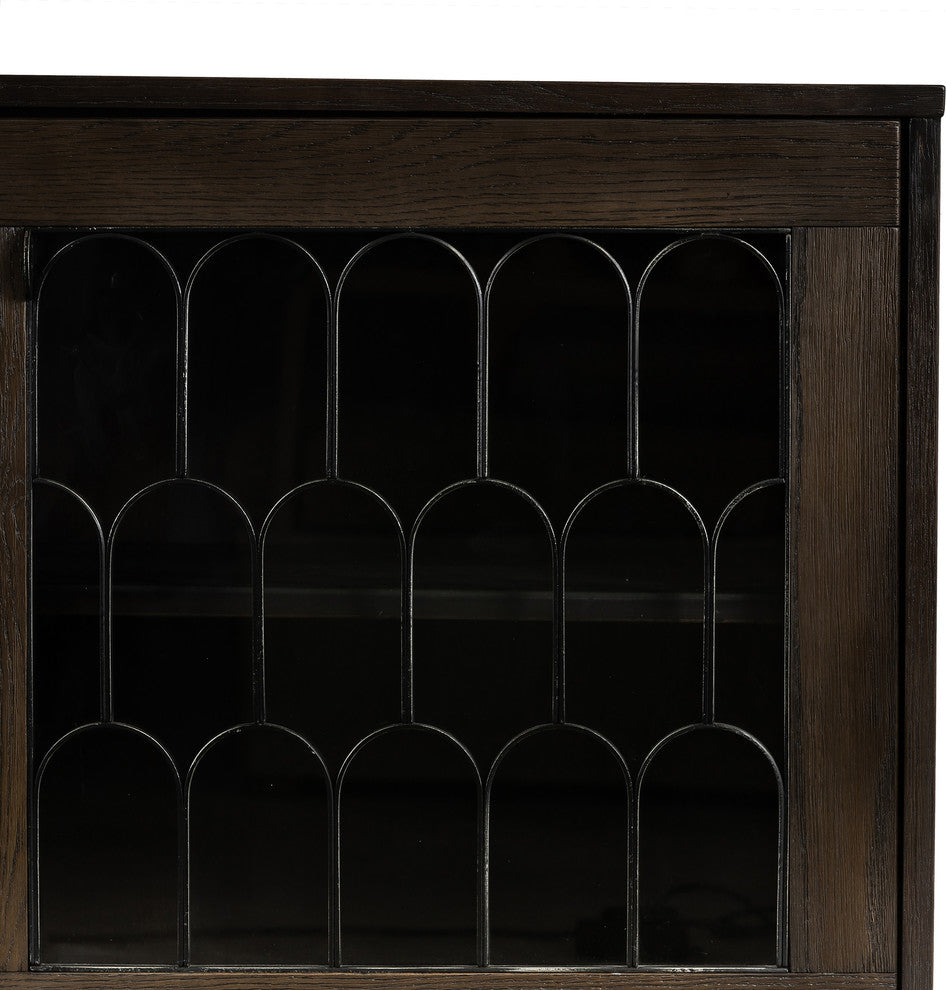 Gatsby Oak and Metal Buffet Cabinet