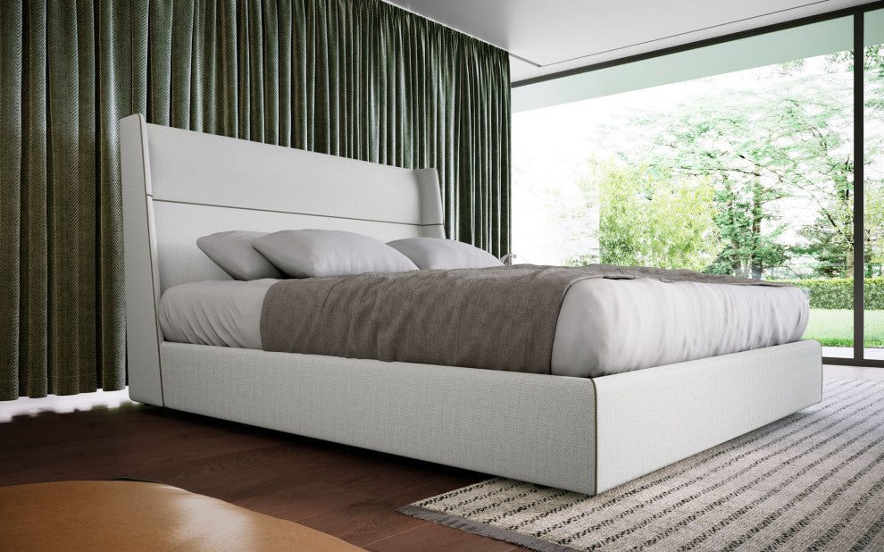 Bexley Bed Chalk Fabric / Queen