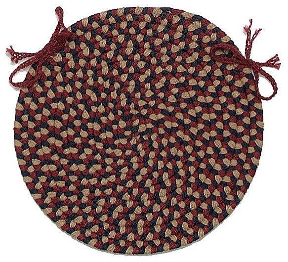 Colonial Mills Chair Pad Brook Farm Burgundy Chair Pad