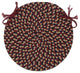 Colonial Mills Chair Pad Brook Farm Burgundy Chair Pad