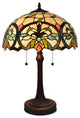 Amora Lighting AM313TL16B Tiffany Style Multi-Color Table Lamp 23 Inches Tall