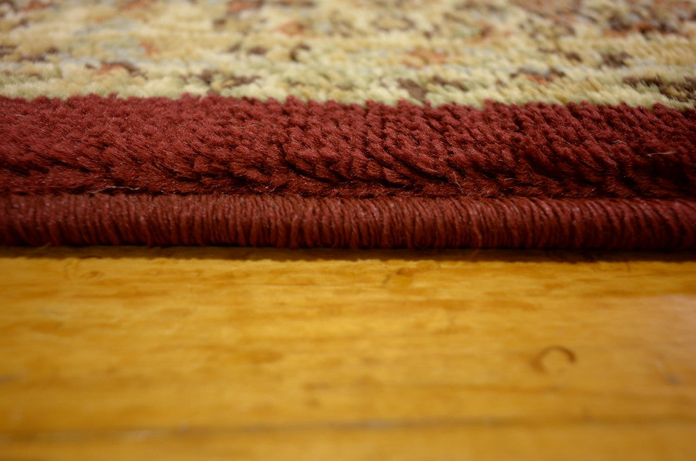 Unique Loom Red Colonial Voyage 4' 0 x 4' 0 Square Rug