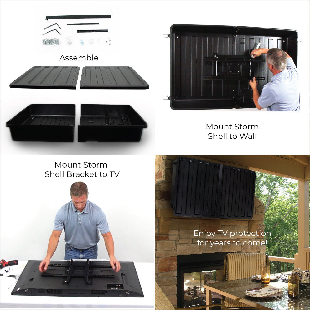 Storm Shell Outdoor TV Enclosure up to 55" TV