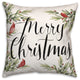 Merry Christmas Cardinals 16x16 Spun Poly Pillow