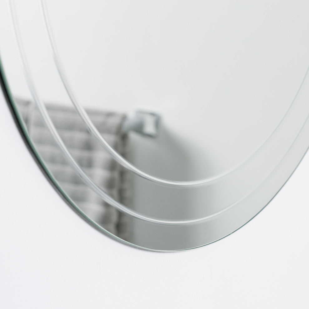 Turner Frameless 30" Round Wall Mirror