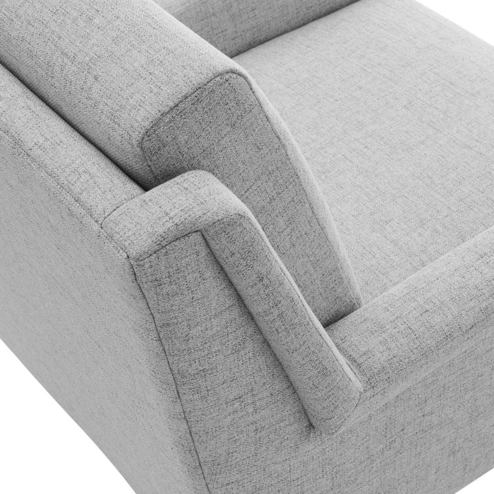 Chesapeake Fabric Armchair-Black Gray