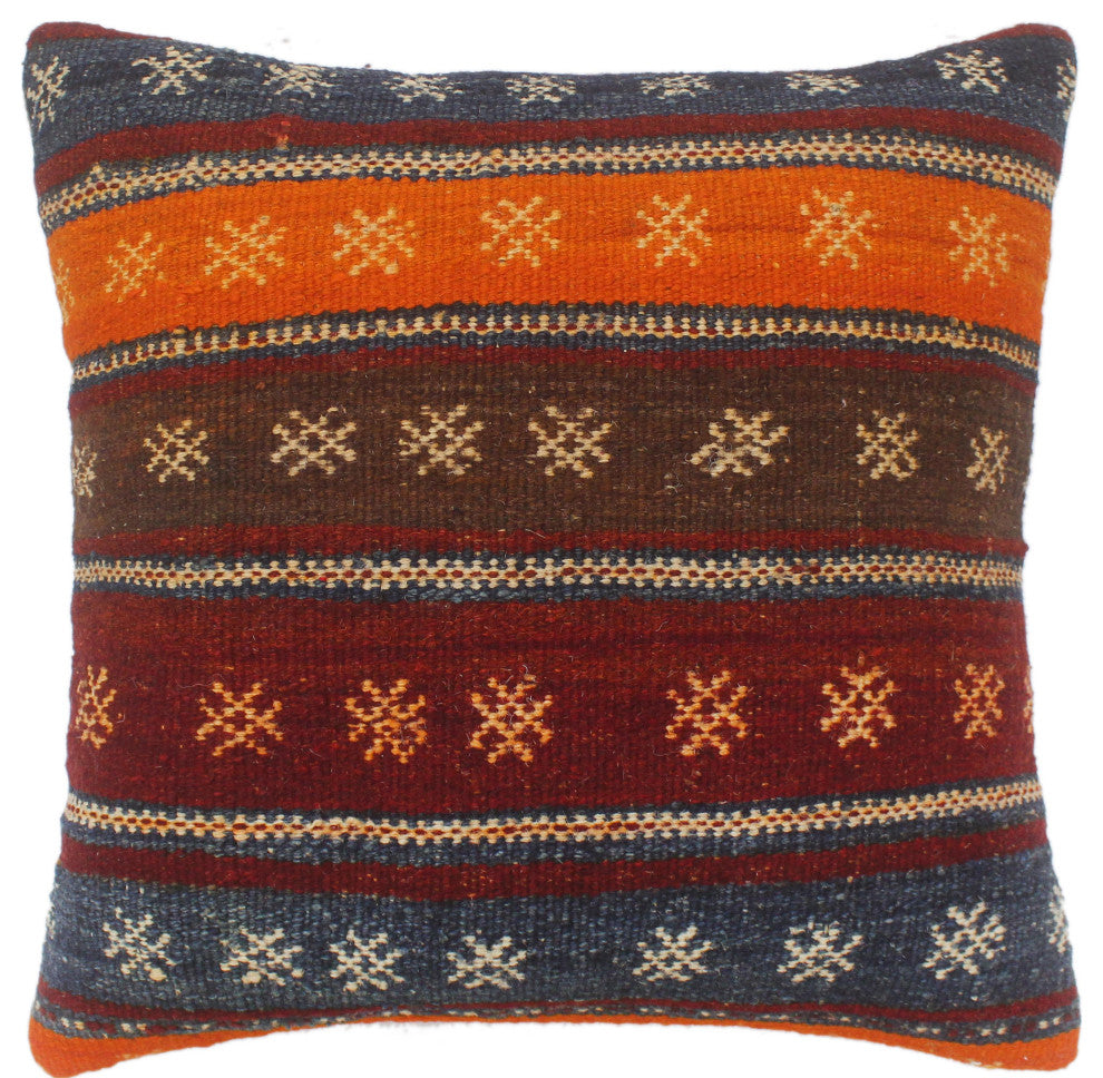 Vintage Antique Turkish Drury Hand Woven Kilim Pillow