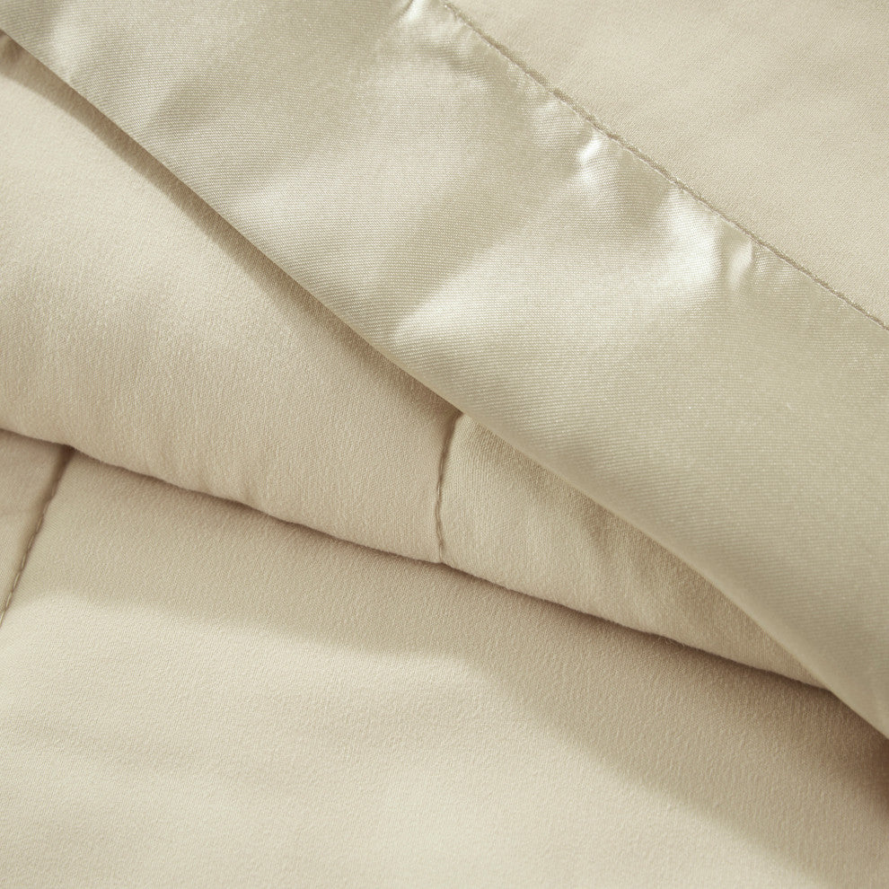 Madison Park Microfiber Blanket, Cream, King