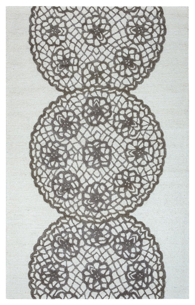 Rizzy Home DI2456 Dimensions Area Rug 5'x8' Gray