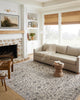 Loloi II Sorrento Mist/Charcoal 7'10"x7'10" Round Accent Rug