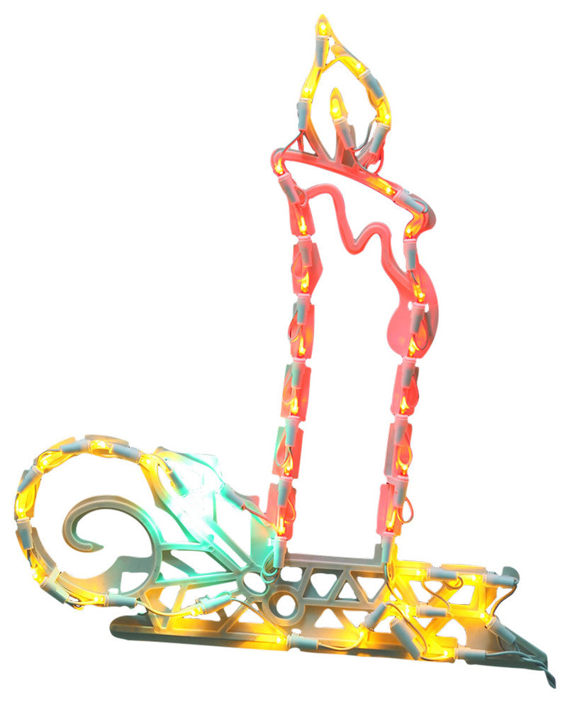 35Lt Ledcandle Window Decor 17X15"