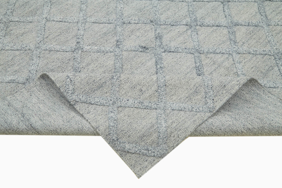 Rug N Carpet - Hand-knotted Modern Design 8' 0'' x 10' 0'' Wool Unique Kilim Rug
