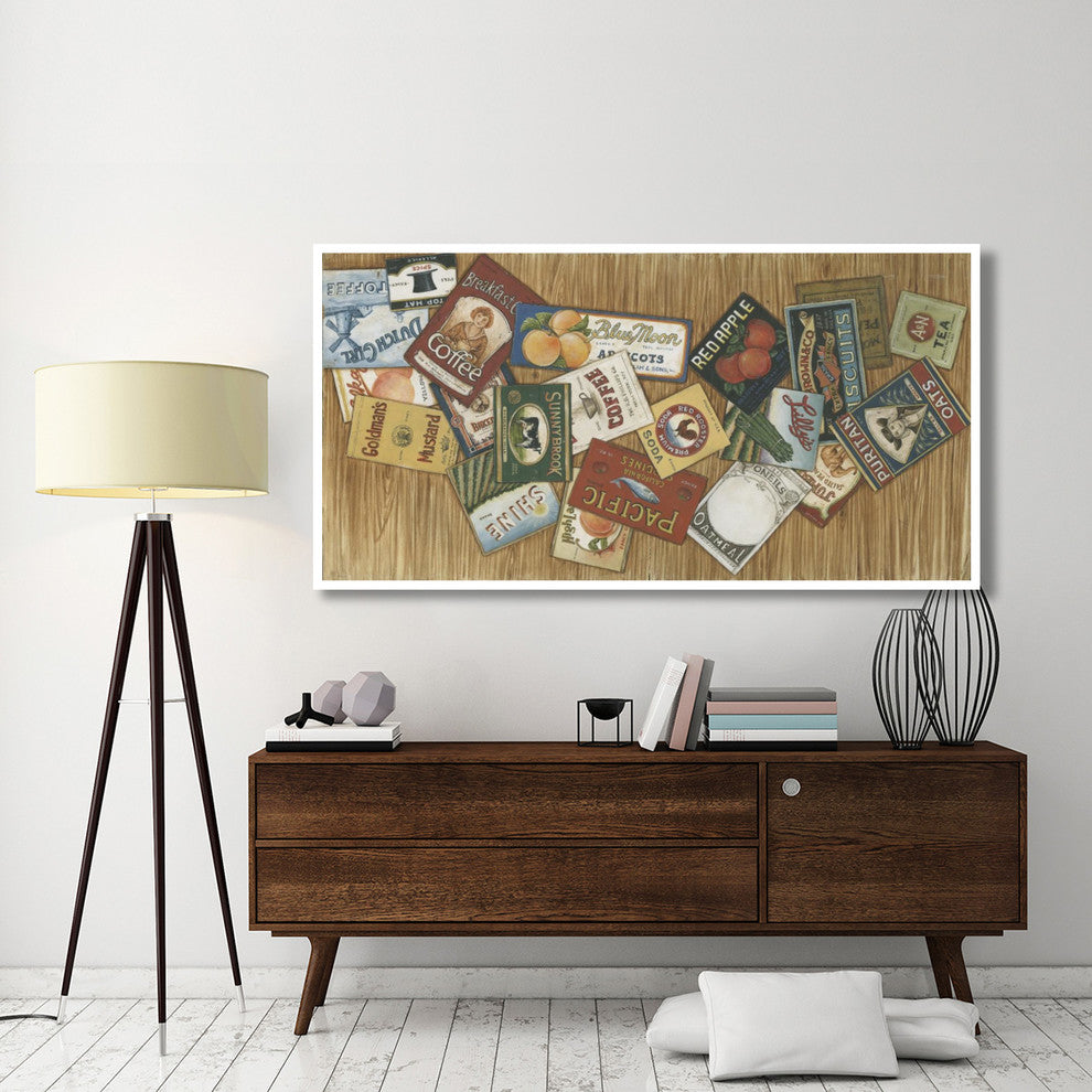 "Vintage Signs" Digital Paper Print by David Carter Brown, 74"x38"