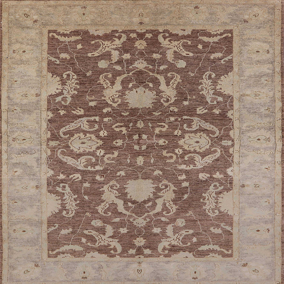 Ahgly Company Indoor Square Mid-Century Modern Area Rugs, 6' Square