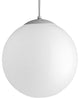 Progress Lighting 1-Light Pendant With White Opal Glass, White