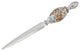 GlassOfVenice Murano Glass Letter Opener -  Aqua Blue Sparkles