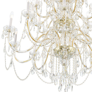 Crystorama Lighting Group 1156-CL-MWP Traditional Crystal 25 - Polished Brass