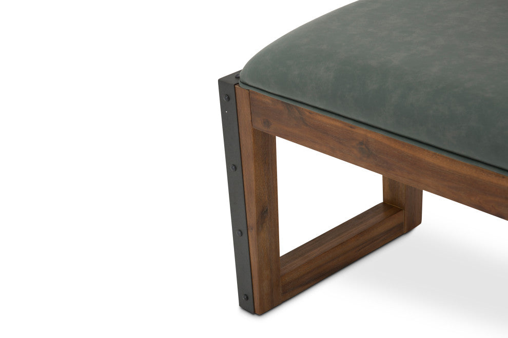 Brooklyn Walk Dining Bench, Burnt Umber