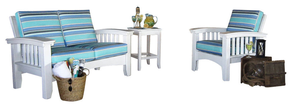 Hershy Way Deep Seating, 3-Piece Set, Foster Metallic Stripe