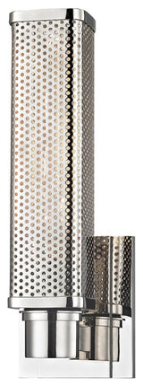 Gibbs, 1 Light, Wall Sconce, Polished Nickel Finish