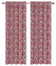 Jacquard Fern Drapery Curtain Panels, Fuchsia, 50"x84", Set of 2