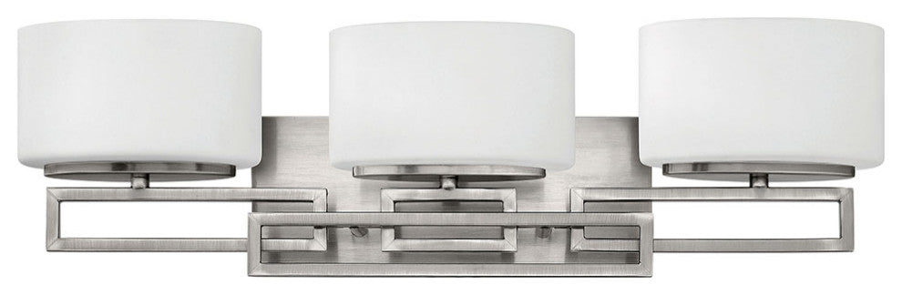 Hinkley Lanza Medium Three Light Vanity, Antique Nickel