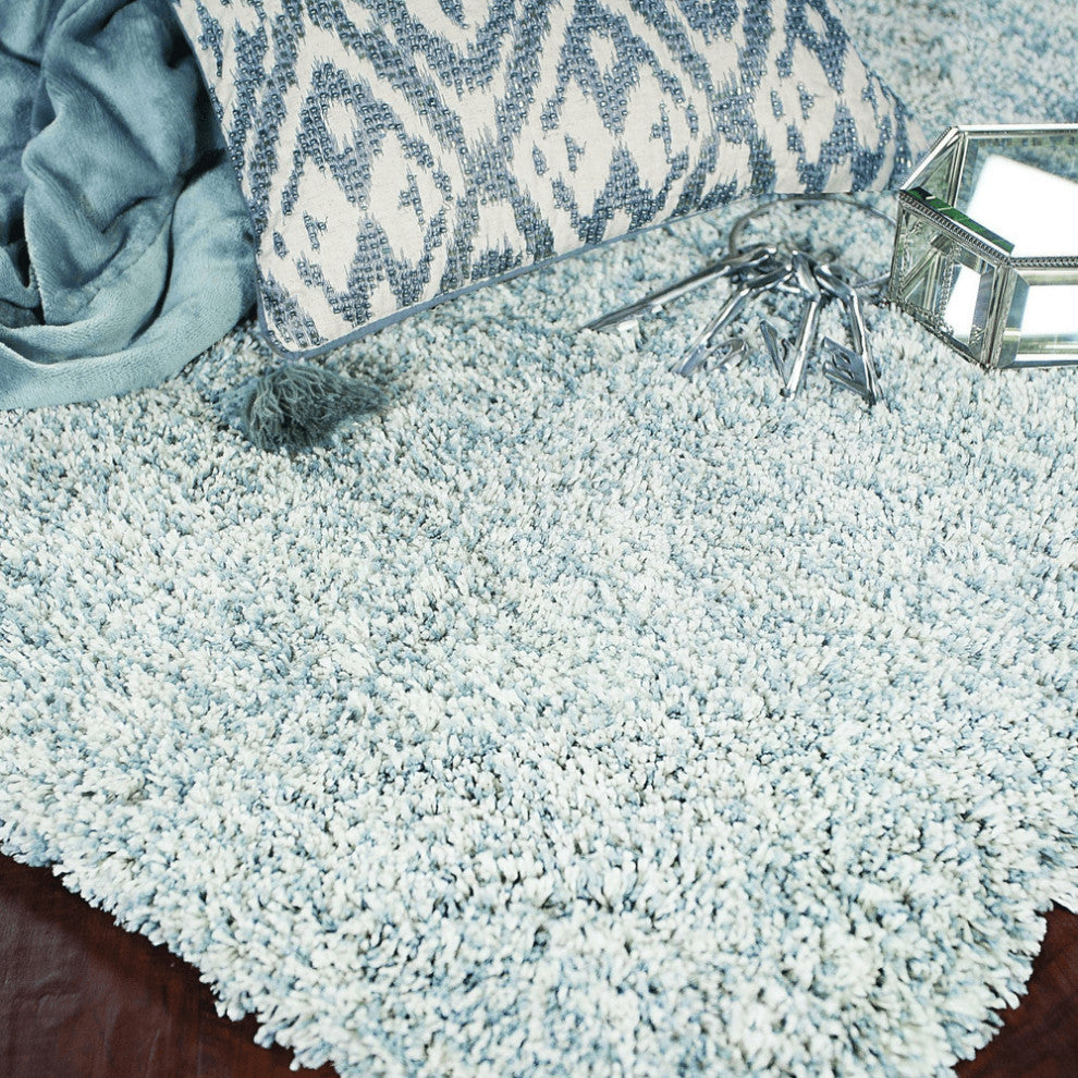 8' X 10' Polyester Slate Heather Area Rug