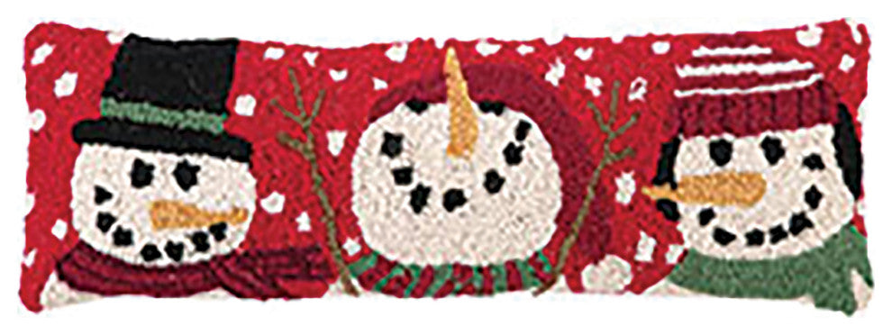 3 Snowmen Hook Pillow