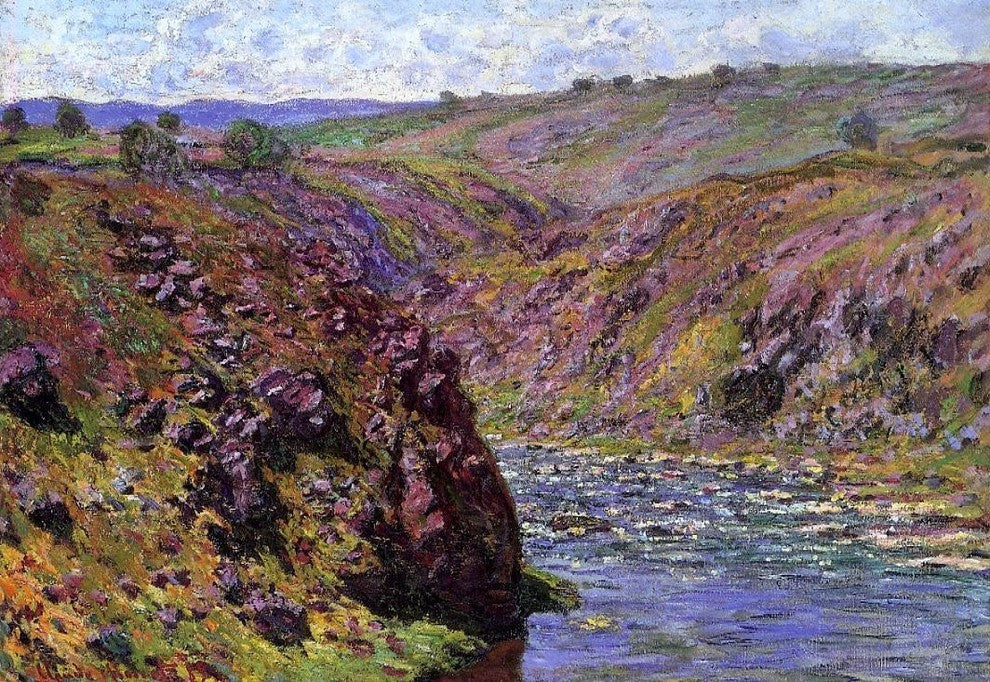 Claude Oscar Monet Valley of the Creuse Sunlight Effect Wall Decal