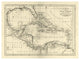 "Chart of the West Indies, 1795" Digital Paper Print by Mathew Carey, 38"x28"