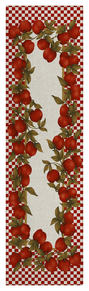 Indoor/Outdoor Kendall KE9 Red Machine Washable 2'3" x 7'6" Runner Rug