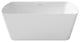 Perlato Bilbao Freestanding Soaking Tub, White, 59"