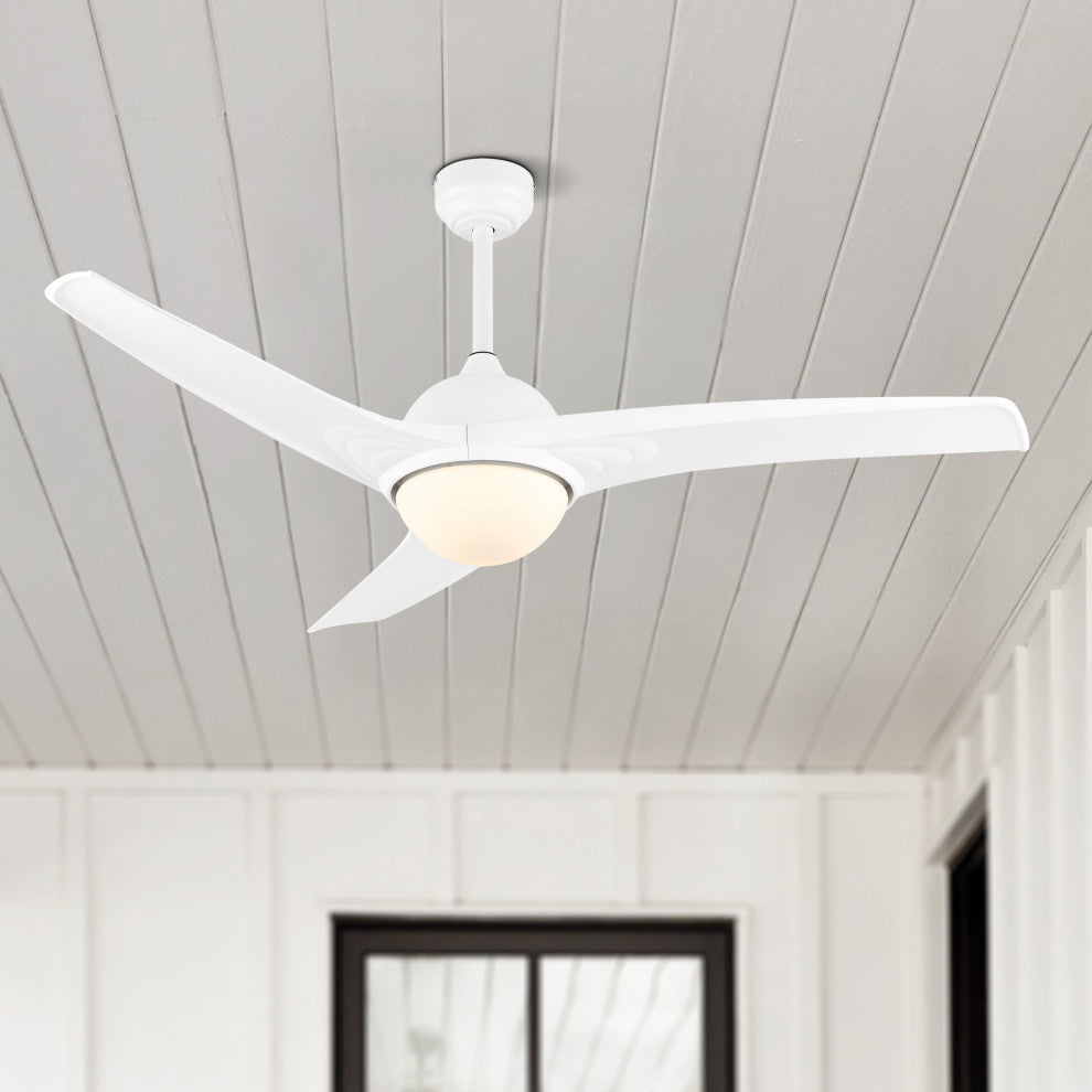 Sully 52" App/Remote 6-Speed LED Ceiling Fan, White