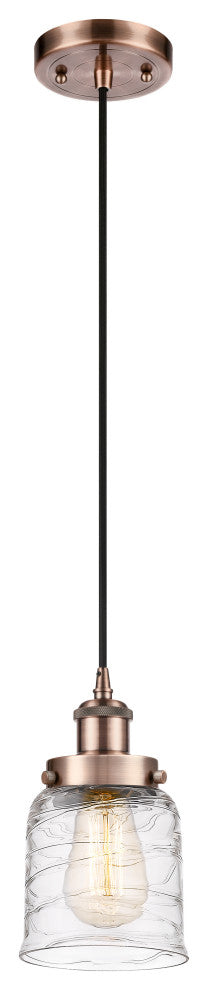Innovations 916-1P-AC-G513-LED 1-Light Mini Pendant, Antique Copper