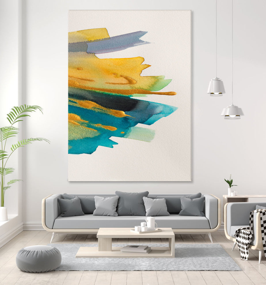 Amber Gold Vertical II - 72 x 54 by Lanie Loreth