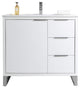 Fine Fixtures Opulence Collection Bathroom Vanity with White Ceramic Sink